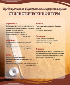 Стенд "Стилистические фигуры" Вариант 2 - fgospostavki.ru - Владикавказ