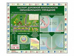 Стенд-уголок "Паспорт дорожной безопасности образовательного учреждения" - fgospostavki.ru - Владикавказ