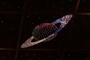 Потолок "Звездное небо с анимационным фибероптическим эффектом сатурн" - fgospostavki.ru - Владикавказ