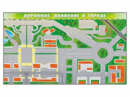 Доска магнитно-маркерная панорамная "Дорожное движение в городе" - fgospostavki.ru - Владикавказ