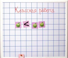 Магнитно-маркерная доска "Клетка" (86 см х 75 см) - fgospostavki.ru - Владикавказ