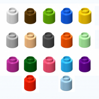  Элемент конструктора одиночный одноцветный Color Blocks 100 штук - fgospostavki.ru - Владикавказ