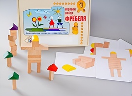 Игровой набор Фребеля "Конструктор деревянный без соединений-3" (Серия "Эксперимент") - fgospostavki.ru - Владикавказ