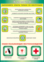 Таблица "Выполняйте опыты только по инструкции" (100х140 сантиметров, винил) - fgospostavki.ru - Владикавказ