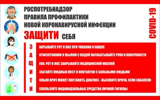 Плакат "Правила профилактики коронавируса" - fgospostavki.ru - Владикавказ