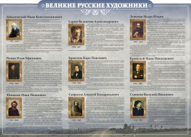 Стенд "Великие русские художники" - fgospostavki.ru - Владикавказ