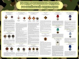 Стенд "Государственные ордена РФ" - fgospostavki.ru - Владикавказ