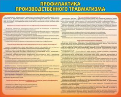 Стенд "Профилактика производственного травматизма" - fgospostavki.ru - Владикавказ