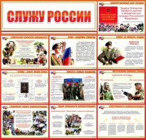 Стенд "Служу России" - fgospostavki.ru - Владикавказ